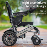 Darrahopens Health & Beauty EQUIPMED Electric Wheelchair Folding Motorised 2x250W Power Mobility Scooter Lightweight