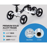 Darrahopens Health & Beauty EQUIPMED Knee Walker Scooter,  Suspension, Disc Brakes, Silver