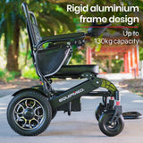 Darrahopens Health & Beauty Equipmed Power Electric Wheelchair, Folding, 15km Max Range, Aluminium Frame, Lithium Battery, Black