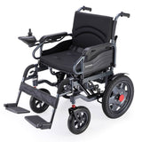 Darrahopens Health & Beauty EQUIPMED Power Electric Wheelchair, Folding, 20km Max Frame, Wider Seat, Lithium Battery, Black