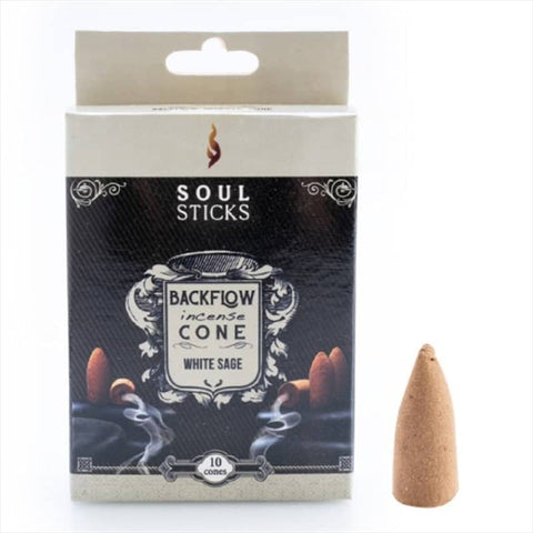 Darrahopens Health & Beauty > Fragrances & Perfumes Soul Sticks White Sage Incense Cone 10pk