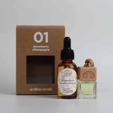 Darrahopens Health & Beauty > Fragrances & Perfumes Strawberry Champagne Car Diffuser and Refill Bundle
