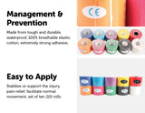 darrahopens Health & Beauty > Health & Wellbeing 10x 5Mx5CM of Waterproof Kinesiology Sports Tape