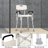Darrahopens Health & Beauty > Health & Wellbeing Adjustable Medical Shower Chair Portable Stool Mobility bathtub chair