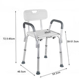 Darrahopens Health & Beauty > Health & Wellbeing Adjustable Medical Shower Chair Portable Stool Mobility bathtub chair