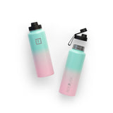 Darrahopens Health & Beauty > Health & Wellbeing Iron Flask Wide Mouth Bottle with Spout Lid, Bubble Gum, 40oz/1200ml