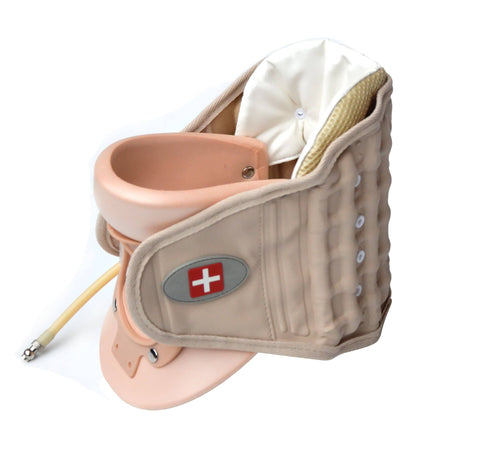 darrahopens Health & Beauty > Health & Wellbeing Neck Traction Air Decompression Support Brace Cervical Collar Hand Pump