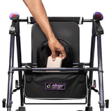 Darrahopens Health & Beauty > Health & Wellbeing Ultra Light Mobility Rollator Wheelie Walker Eggplant