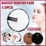 Darrahopens Health & Beauty > Makeup 1/3X Reusable Microfiber Makeup Remover Pads - Gentle Facial Cleansing