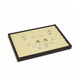darrahopens Health & Beauty > Makeup 7 Slot Velvet Ring Earring Tray Storage Jewellery Display Display Stackable