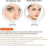 darrahopens Health & Beauty > Makeup Mirrors 20X Magnifying Hand Mirror Two Sided Use for Makeup Application, Tweezing, and Blackhead/Blemish Removal (12.5 cm Black)
