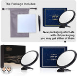 darrahopens Health & Beauty > Makeup Mirrors 20X Magnifying Hand Mirror Two Sided Use for Makeup Application, Tweezing, and Blackhead/Blemish Removal (12.5 cm Black)