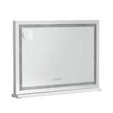 Darrahopens Health & Beauty > Makeup Mirrors Embellir Bluetooth Makeup Mirror with Light Hollywood LED Vanity Large 80X58CM