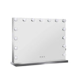 darrahopens Health & Beauty > Makeup Mirrors Embellir Hollywood Frameless Makeup Mirror With 15 LED Lighted Vanity Beauty 58cm x 46cm