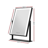 darrahopens Health & Beauty > Makeup Mirrors Embellir Hollywood Makeup Mirror With Light LED Strip Standing Tabletop Vanity