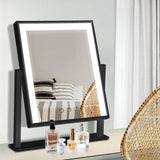darrahopens Health & Beauty > Makeup Mirrors Embellir LED Makeup Mirror Hollywood Standing Mirror Tabletop Vanity Black