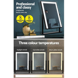 darrahopens Health & Beauty > Makeup Mirrors Embellir LED Makeup Mirror Hollywood Standing Mirror Tabletop Vanity Black