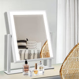 darrahopens Health & Beauty > Makeup Mirrors Embellir LED Makeup Mirror Hollywood Standing Mirror Tabletop Vanity White