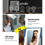 darrahopens Health & Beauty > Makeup Mirrors Embellir LED Makeup Mirror Hollywood Standing Mirror Tabletop Vanity White