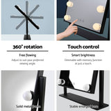 darrahopens Health & Beauty > Makeup Mirrors Embellir LED Standing Makeup Mirror - Black