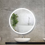 darrahopens Health & Beauty > Makeup Mirrors Embellir LED Wall Mirror Bathroom Light 80CM Decor Round decorative Mirrors