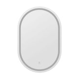 Darrahopens Health & Beauty > Makeup Mirrors Embellir LED Wall Mirror With Light 50X75CM Bathroom Decor Oval Mirrors Vanity