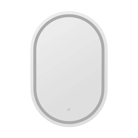 Darrahopens Health & Beauty > Makeup Mirrors Embellir LED Wall Mirror With Light 50X75CM Bathroom Decor Oval Mirrors Vanity