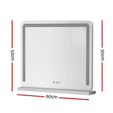 Darrahopens Health & Beauty > Makeup Mirrors Embellir Makeup Mirror With Light Hollywood Vanity LED Mirrors White 50X60CM