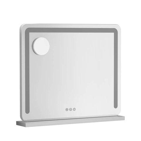Darrahopens Health & Beauty > Makeup Mirrors Embellir Makeup Mirror With Light Hollywood Vanity LED Mirrors White 50X60CM