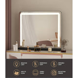 Darrahopens Health & Beauty > Makeup Mirrors Embellir Makeup Mirror With Light Hollywood Vanity LED Tabletop Mirrors 50X60CM