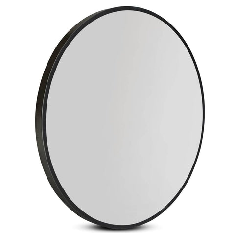 darrahopens Health & Beauty > Makeup Mirrors Embellir Round Wall Mirror 50cm Makeup Bathroom Mirror Frameless