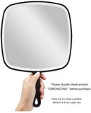 Darrahopens Health & Beauty > Makeup Mirrors Extra Large Black Handheld Mirror with Handle (31,5 x 23 cm)