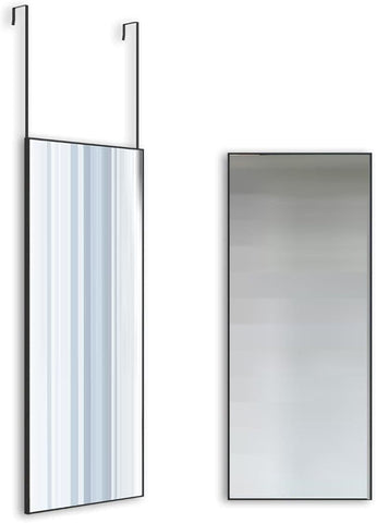 Darrahopens Health & Beauty > Makeup Mirrors Full-Length Mirror Long Standing for Bedroom and Bathroom (106 x 35 cm, Black)
