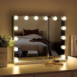 Darrahopens Health & Beauty > Makeup Mirrors Hollywood Vanity Style LED Makeup Lights Mirror with 3 Color Modes Lights with 10 Dimmable Bulbs (Mirror Not Include)