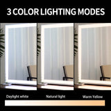 Darrahopens Health & Beauty > Makeup Mirrors Large Hollywood Makeup Mirror 3 Modes Lighted and Smart Touch Control (92 x 68 cm)