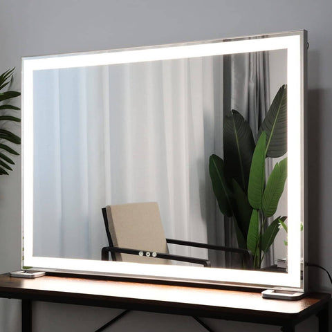 Darrahopens Health & Beauty > Makeup Mirrors Large Hollywood Makeup Mirror 3 Modes Lighted and Smart Touch Control (92 x 68 cm)
