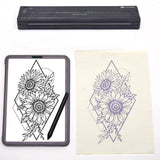 Darrahopens Health & Beauty > Makeup Wireless Tattoo Transfer Printer Portable Machine Clear Transfer Stencil Printer Black