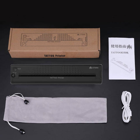 Darrahopens Health & Beauty > Makeup Wireless Tattoo Transfer Printer Portable Machine Clear Transfer Stencil Printer Black