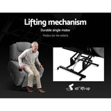 darrahopens Health & Beauty > Massage Artiss Electric Massage Chair Recliner Sofa Lift Motor Armchair Heating Fabric