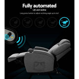 darrahopens Health & Beauty > Massage Artiss Electric Massage Chair Recliner Sofa Lift Motor Armchair Heating Fabric