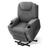 darrahopens Health & Beauty > Massage Artiss Electric Massage Chair Recliner Sofa Lift Motor Armchair Heating Fabric