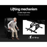darrahopens Health & Beauty > Massage Artiss Electric Recliner Chair Lift Heated Massage Chairs Lounge Sofa Leather