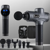 darrahopens Health & Beauty > Massage Everfit Massage Gun 6 Heads Massager Electric LCD Vibration Relief Percussion