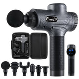 darrahopens Health & Beauty > Massage Everfit Massage Gun 6 Heads Massager Electric LCD Vibration Relief Percussion