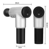 darrahopens Health & Beauty > Massage FitSmart Vibration Massage Therapy Device Black Grey 4 Massage Heads 6 Modes