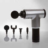 darrahopens Health & Beauty > Massage FitSmart Vibration Massage Therapy Device Black Grey 4 Massage Heads 6 Modes