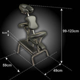 darrahopens Health & Beauty > Massage Forever Beauty Black Portable Beauty Massage Foldable Chair Table Therapy Waxing Aluminium