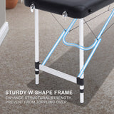 darrahopens Health & Beauty > Massage Forever Beauty Black Portable Beauty Massage Table Bed Therapy Waxing 2 Fold 55cm Aluminium