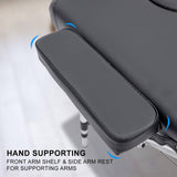 darrahopens Health & Beauty > Massage Forever Beauty Black Portable Beauty Massage Table Bed Therapy Waxing 2 Fold 55cm Aluminium