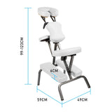 darrahopens Health & Beauty > Massage Forever Beauty White Portable Beauty Massage Foldable Chair Table Therapy Waxing Aluminium